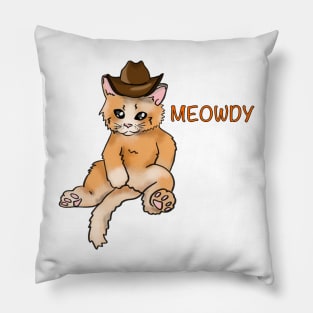 Meowdy Pillow