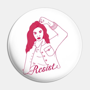 Resist - Powerful Woman 2 Pin