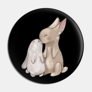 Cute Bunny Rabbit lover Valentines Day Gift for Her Pin