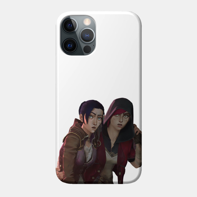 VI and Caitlyn Caught Being Girlfriends by Cait's Mom - LOL Arcane Scene - Vi X Caitlyn - Phone Case