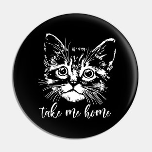 Home and sad cat Pin