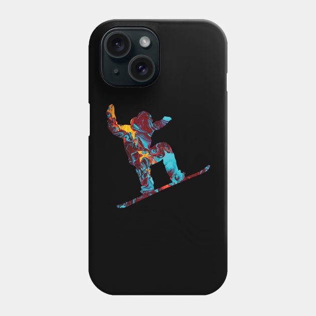 Skiing T-Shirt Phone Case by noknin creative