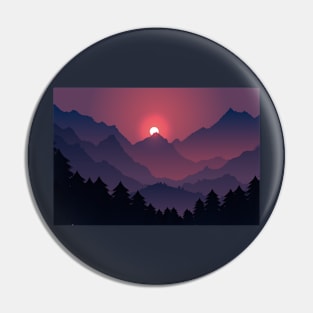 Sun Set Pin