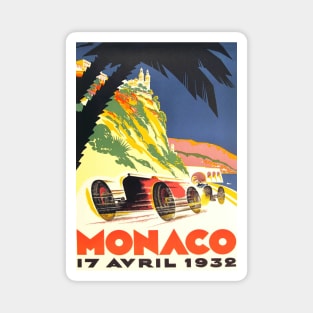 Monaco Grand Prix Poster 1932 Magnet