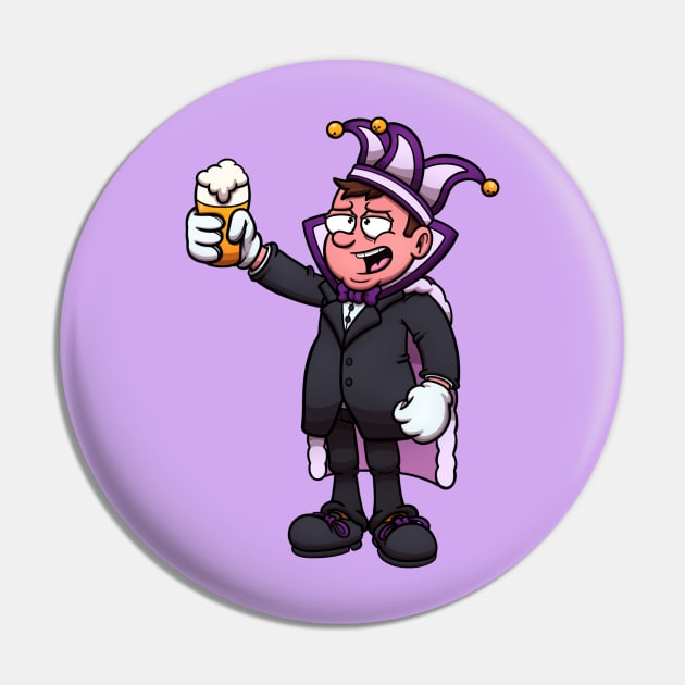 Drunk Prins Carnaval With Beer Pin by TheMaskedTooner