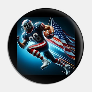 American Man NFL Football Player #6 Pin