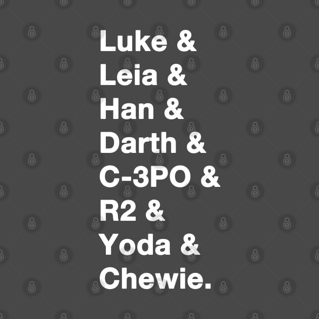 Star Wars Names white by IdenticalExposure