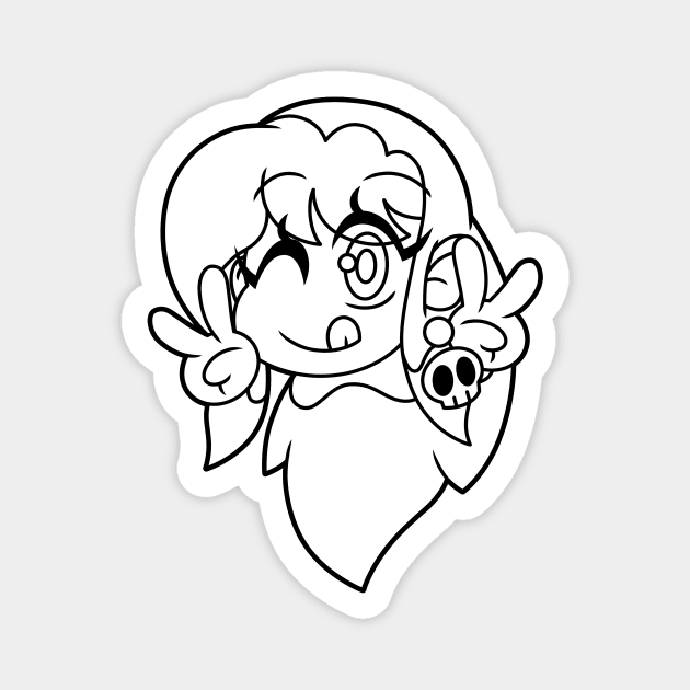 Lil' Cutie Cristel (B&W) Magnet by MidnyteSketch