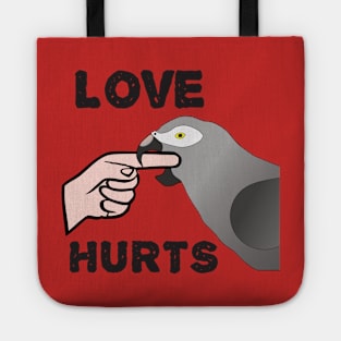 Love Hurts - Timneh African Grey Parrot Tote