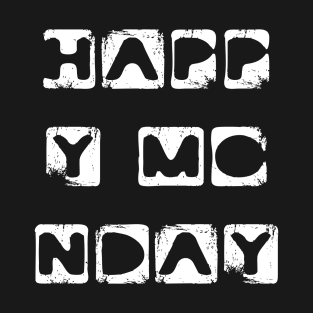 Monday Motivation days of the week typography T-Shirt