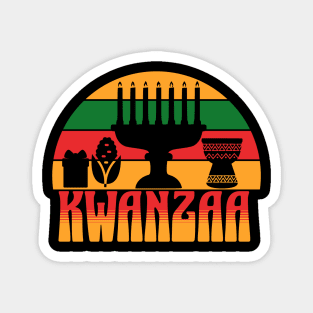 Retro Kwanzaa Magnet