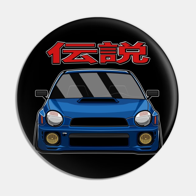 Black Subie Bug Eye JDM Pin by dipurnomo