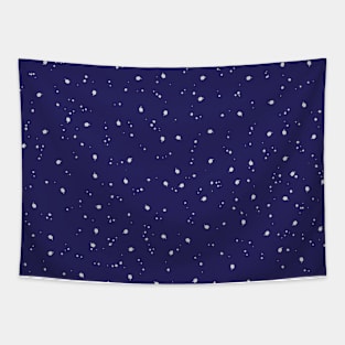 Pretty Indigo Speckled Pattern Tapestry