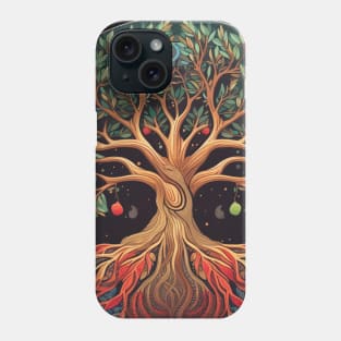 Forbidden Fruit Tree of Life Illustration Phone Case