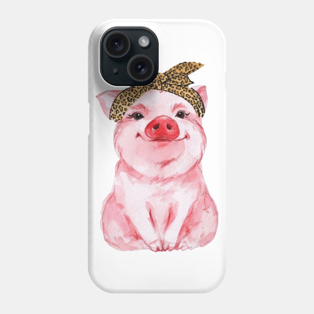 Cute Pig Farmer Phone Case by QUYNH SOCIU