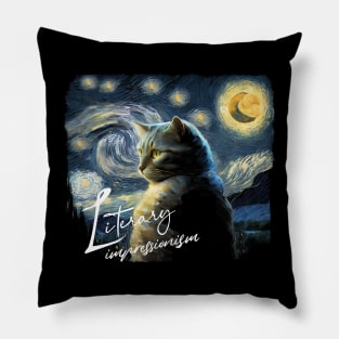 Impressionism Cat Pillow