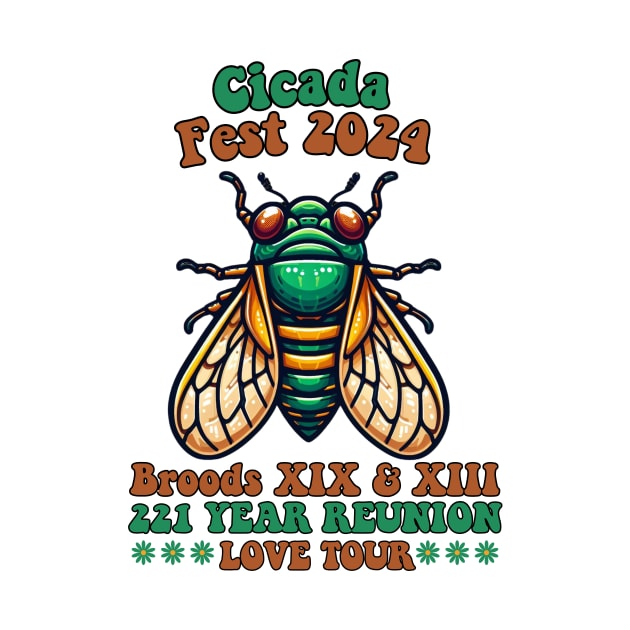 Entomology funny Cicada Fest 2024 Broods XIX Cicada Lover XII by one tap