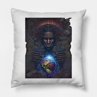 Mother of the world|Trippy|shamanic visions Pillow