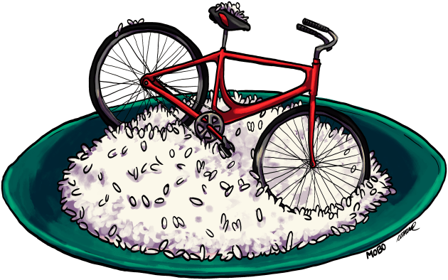 arroz con bicicleta Kids T-Shirt by MoBo