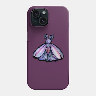 Luna Violet Moth Phone Case