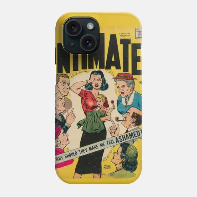 Vintage Romance Comic Book Cover - Intimate Phone Case by Slightly Unhinged