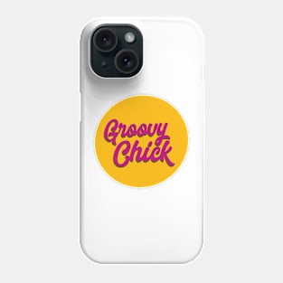 Groovy chick warm yellow Phone Case