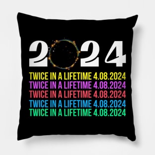 Total Solar Eclipse twice in a lifetime Pillow