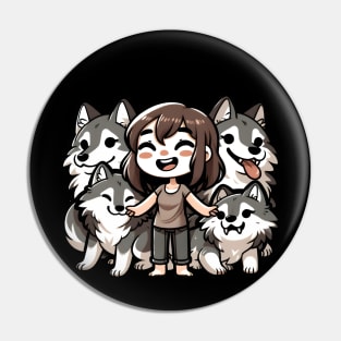 Just a girl who loves wolves Pin