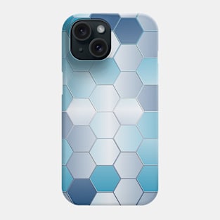 Blue Hexagons Phone Case