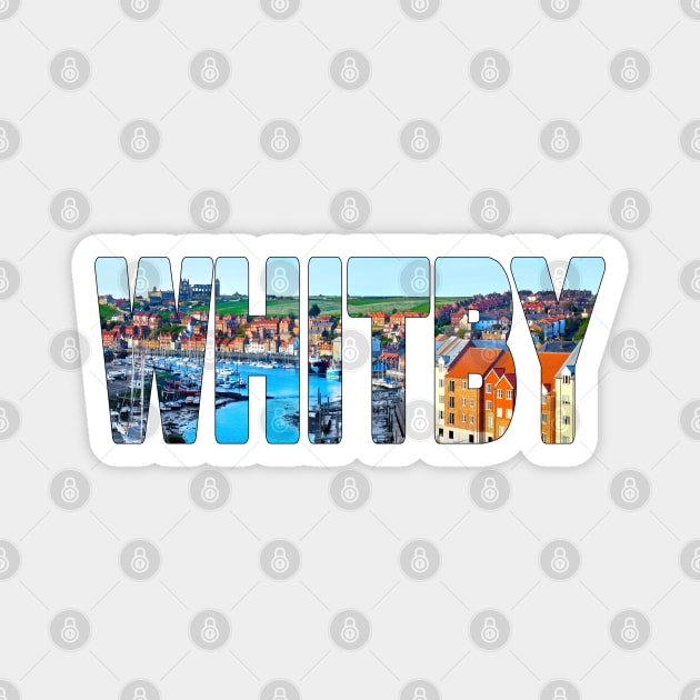 WHITBY - Yorkshire England Whitby Abbey Magnet by TouristMerch