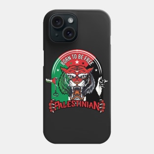 Born to be Free Palestinian, Palestine Freedom Design Phone Case