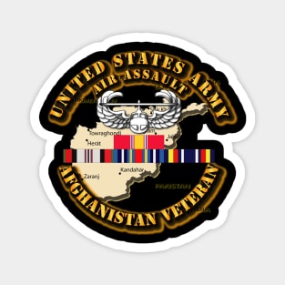 Air Assault w Afghan SVC Ribbons Magnet