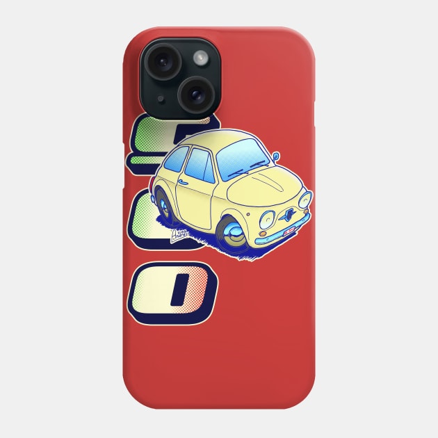 Classic Fiat Cinquencento Phone Case by Andres7B9