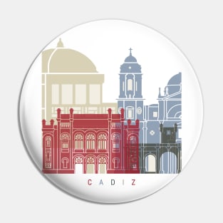 Cadiz skyline poster Pin