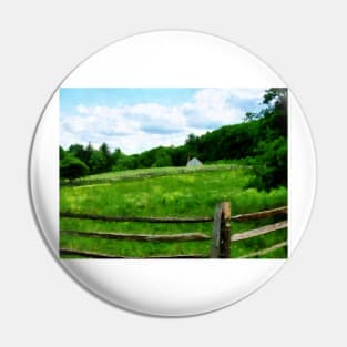 Farm - Field Near Weathered Barn Pin