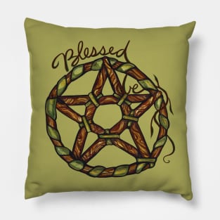 Blessed Be Pentagram Pillow