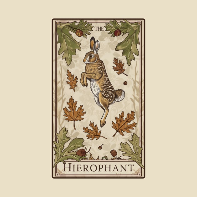 The Hierophant Hare by Of Smoke & Soil