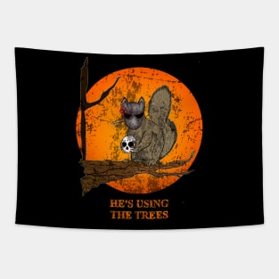 Sci-Fi Squirrel (distressed) Tapestry