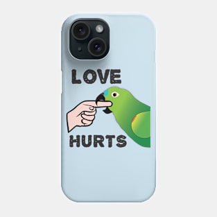 Love Hurts - Blue Front Amazon Parrot Ver.2 Phone Case