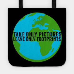 Take Only Pictures Leave Only Footprints Tote