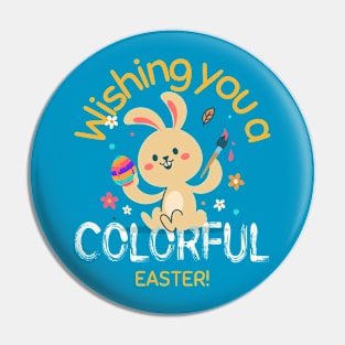 Happy Easter Easter Bunny Rabbit Easter Egg Hunt Cute Pin