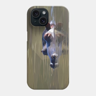 Swimming Hippo Phone Case