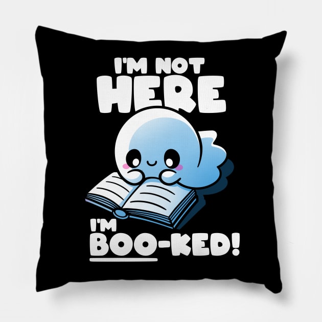 Boo-ked ghost Pillow by NemiMakeit