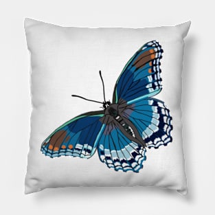 Butterfly Blues Pillow