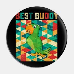 Best Buddy Parrot Pin