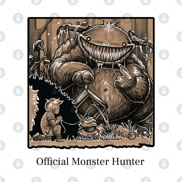 Official Monster Hunter - Black Outlined Version by Nat Ewert Art