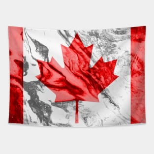 Flag of Canada - Marble texture Tapestry