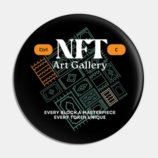 NFT Art Gallery rug pull sarcasm crypto Sarcastic Design Pin