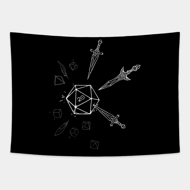 DnD D20 - Dagger Dagger Dagger! DnD Rogue Tapestry by keyvei