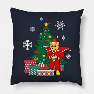 SuperTed Around The Christmas Tree Pillow